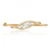 Beautifully Crafted Diamond Bracelet in 18k Gold with Certified Diamonds - BRK10102W